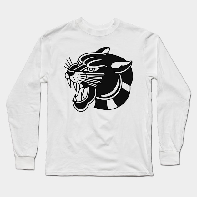 Black panther Long Sleeve T-Shirt by Inkshit13
